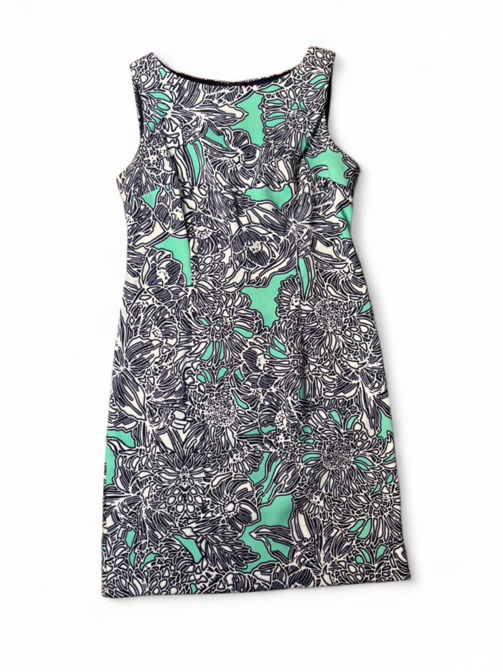 Amanda Lane 2P Sleeveless Floral Midi Dress Blue Turquoise